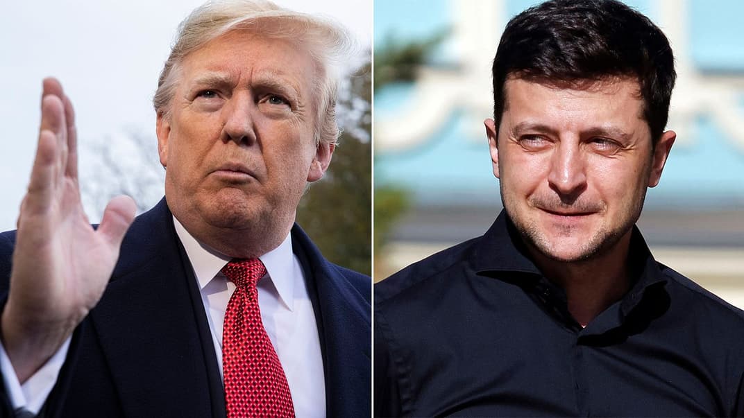 Президент США Дональд Трамп и президент Украины Владимир Зеленский