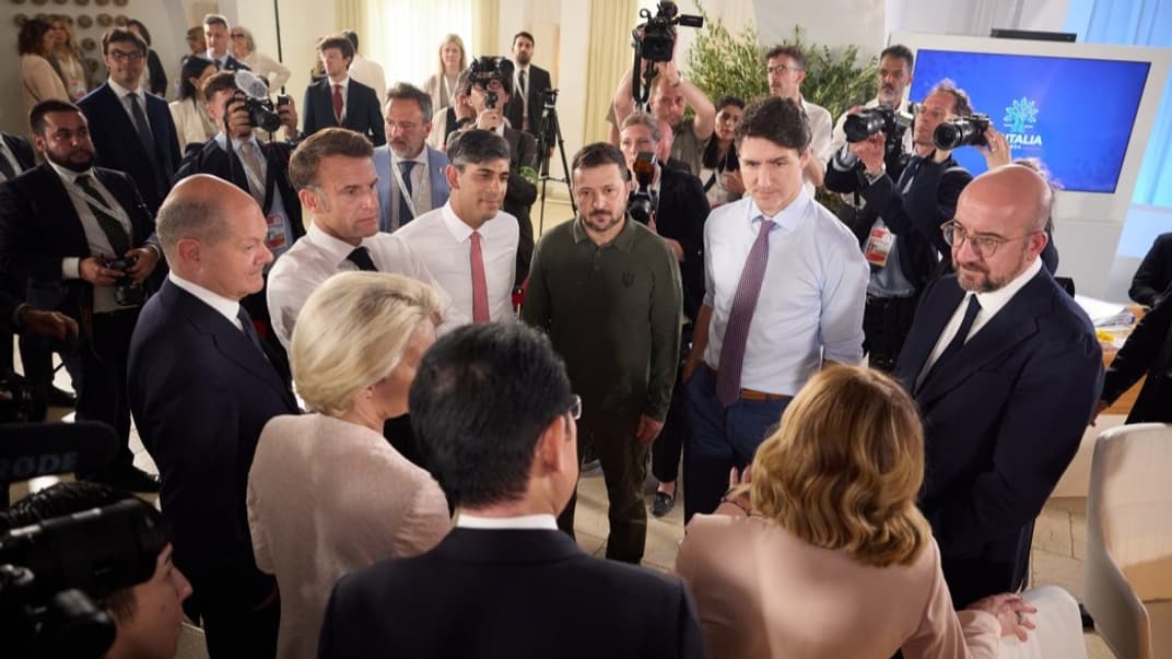 Президент України разом із лідерами держав «Групи семи», 13 червня 2024 року