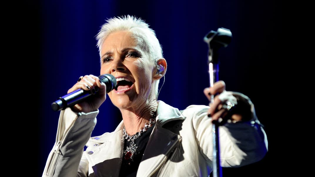 Марі Фредрікссон з шведського поп-дуету Roxette виступає в розважальному центрі Сіднея під час їхнього туру у Сіднеї, Австралія, 16 лютого 2012 року