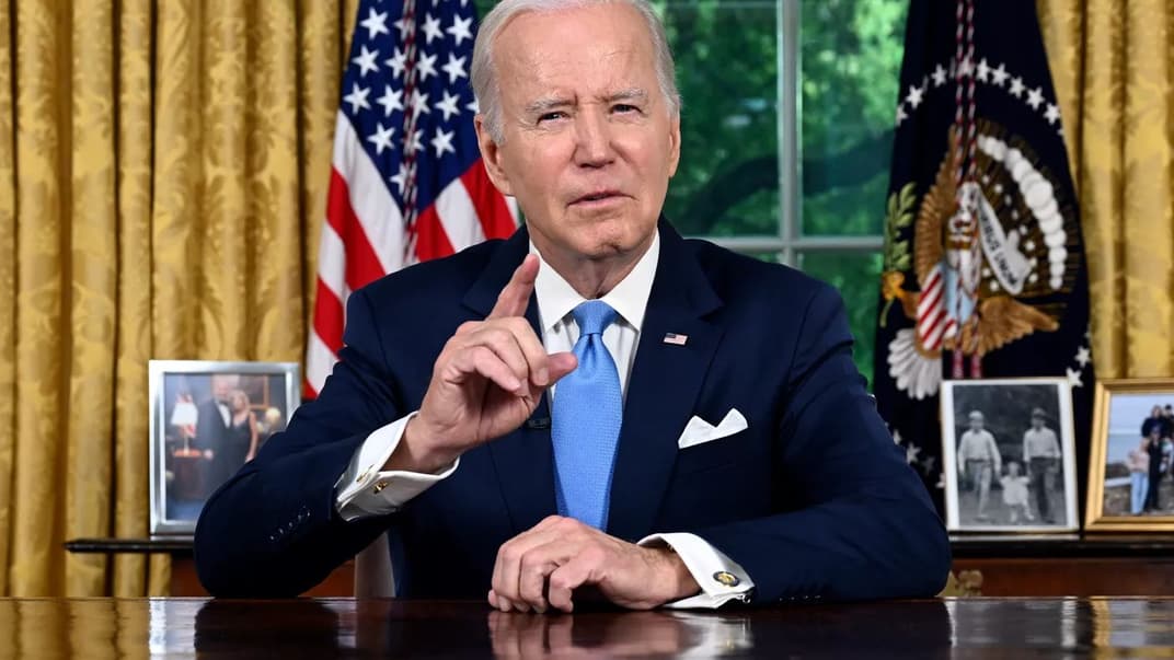 Президент Джо Байден обращается к нации из Овального кабинета Белого дома в Вашингтоне, 2 июня 2023 года