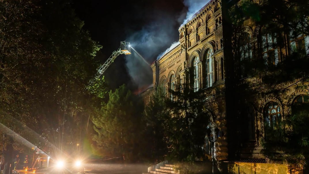 Пошкоджений унаслідок російського обстрілу Запорізький національний університет, 21 вересня 2026 року