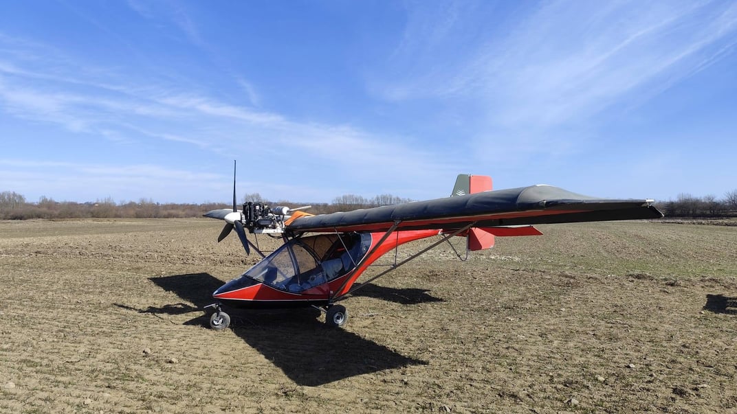 Літак, яким українець перелетів до Румунії