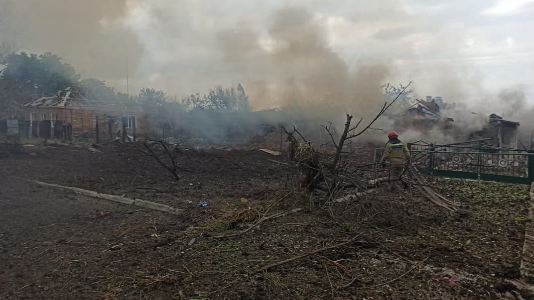 Последствия российского удара по Орехову Запорожской области