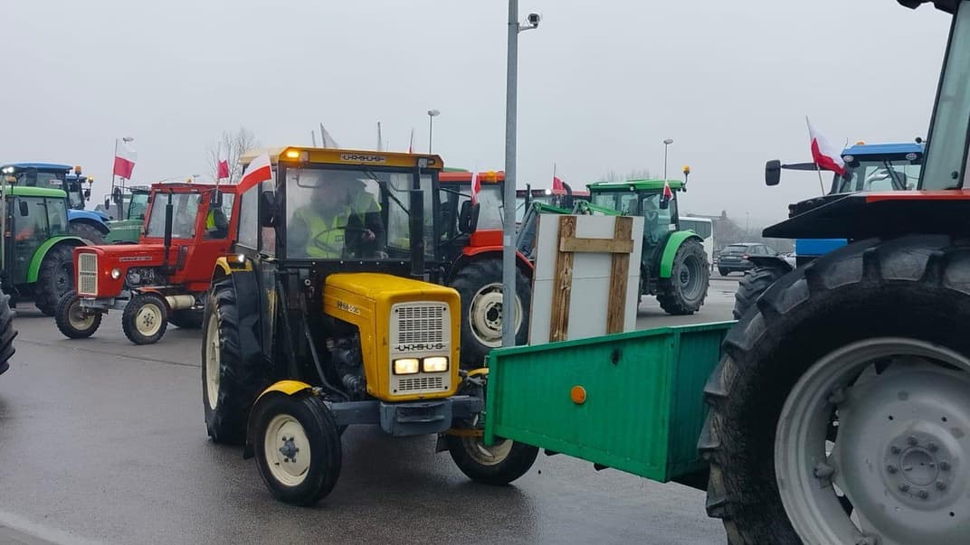 Польские фермеры протестуют на границе с Украиной