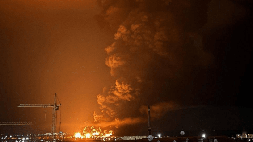 Пожежа на нафтобазі у Феодосії