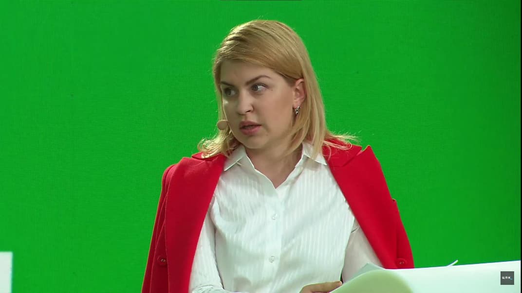 Ольга Стефанішина під час конференції «Демократія у дії»