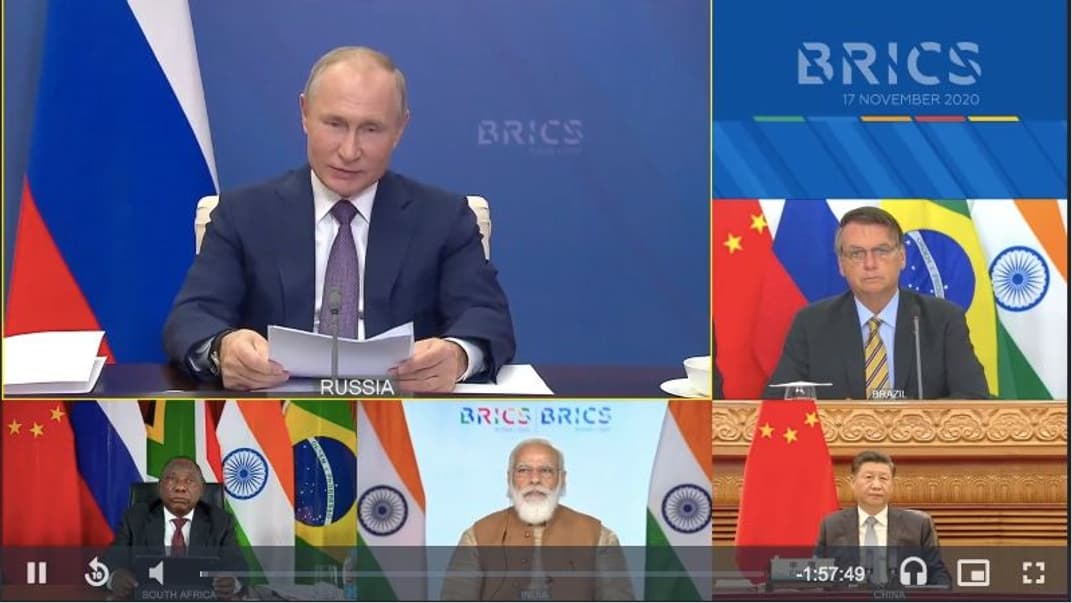 Лідери країн-членів БРІКС на зустрічі по відеозв'язку