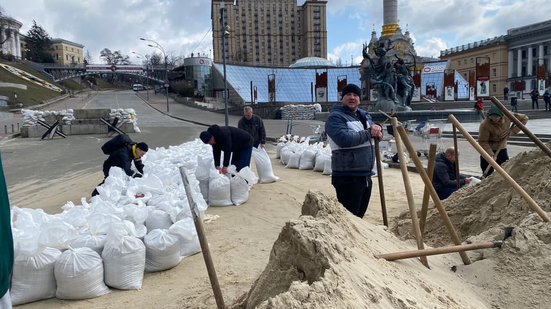 Блокпосты на Майдане Независимости
