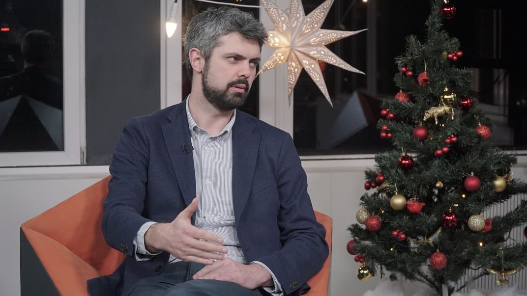 Глава Института национальной памяти Антон Дробович в эфире программы «Нині вже» на hromadske, 26 декабря 2019