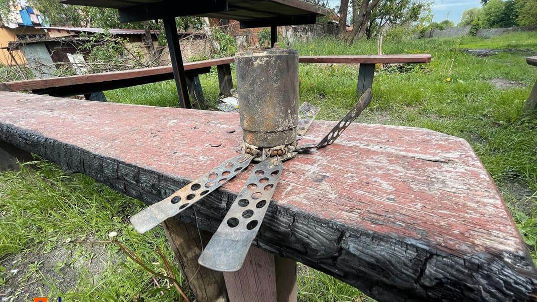 Осколкова міна, знайдена дітьми під час ігор у пісочниці