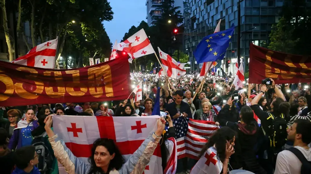 Ілюстративне фото. Протести у Грузії проти закону про «іноагентів» 26 травня