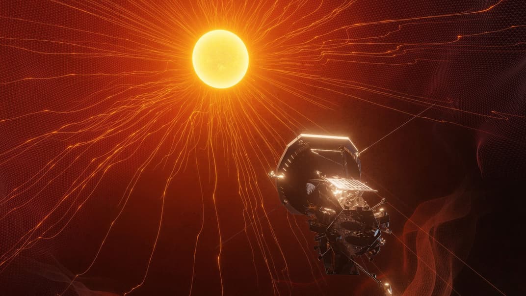 Художественное видение приближения зонда к Солнцу