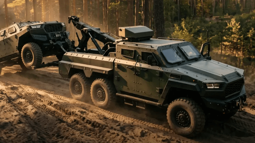 Український броньований евакуаційний тягач INGUAR-4