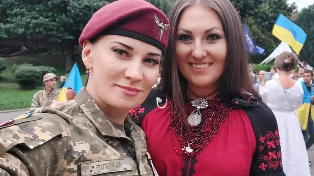 Военнослужащая и волонтер Маруся Зверобой и народный депутат София Федина