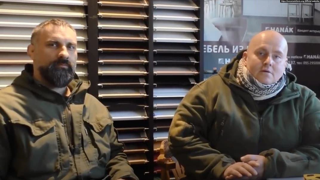 Граждане Чехии Павел Ботка (слева) и Иржи Урбанек, которые участвовали в войне на Донбассе на стороне боевиков, фото 2018 года