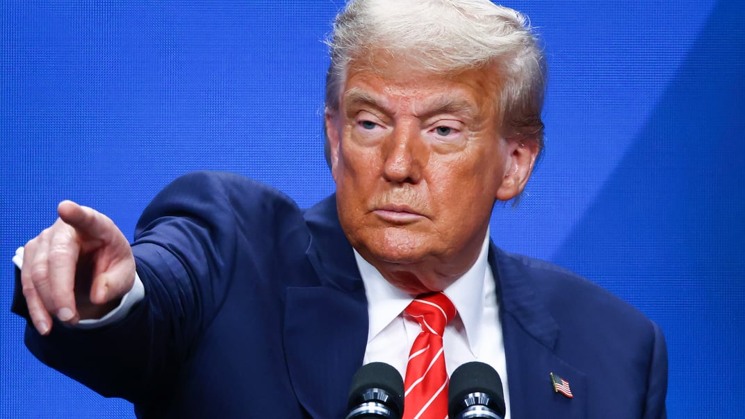 Президент США Дональд Трамп під час саміту НАТО в Гаазі Президент США Дональд Трамп під час саміту НАТО в Гаазі