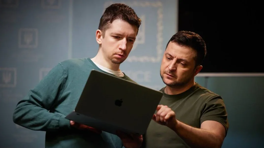 Дмитро Литвин разом з президентом України Володимиром Зеленським