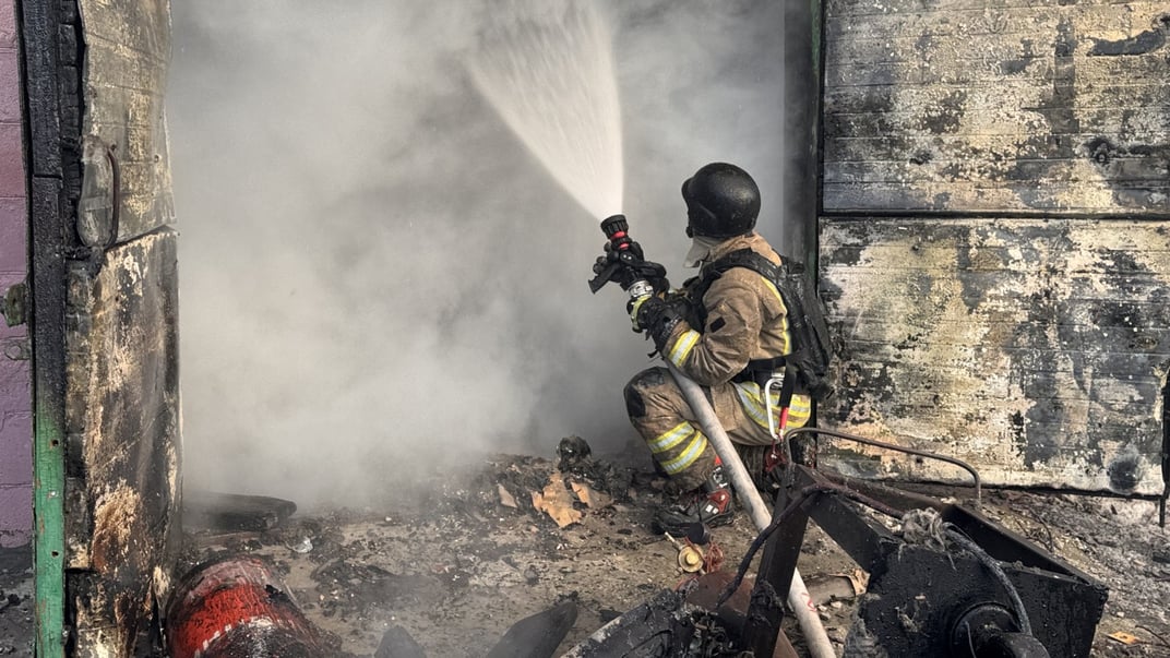 Ліквідація наслідків атаки в Запоріжжі