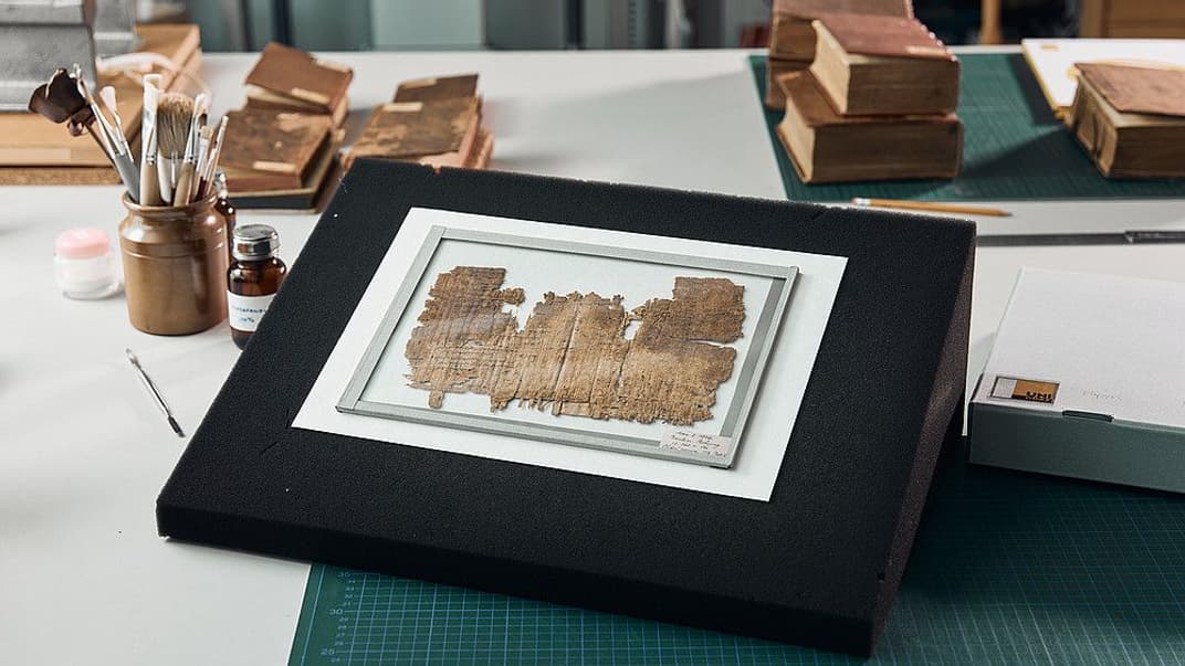 Реставратори ідентифікували найстаріший відомий на сьогодні фрагмент книги за залишками ниток, отворами для шиття, центральним згином і текстом, розташованим у колонки