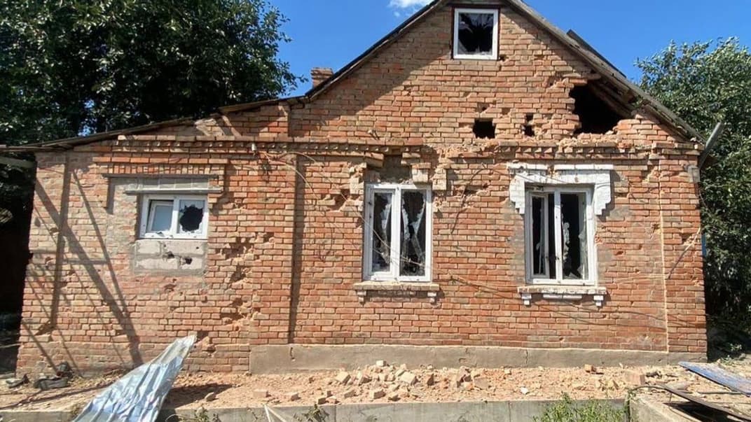 Последствия российских обстрелов Никополя, 7 августа 2023 года