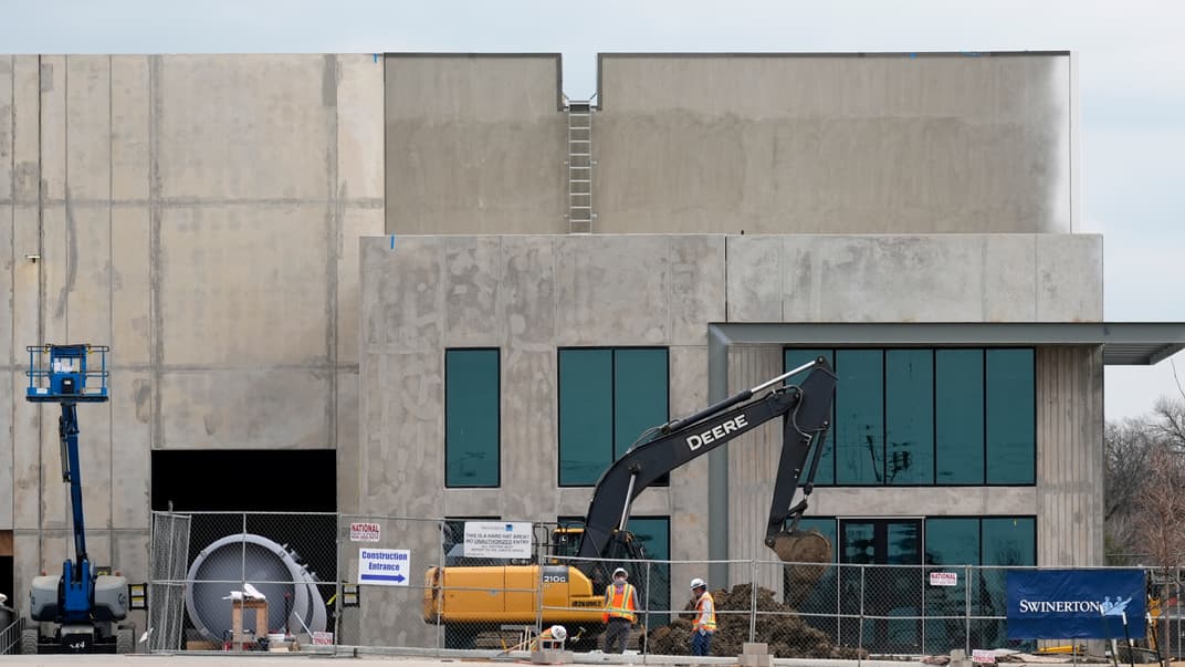 Строительство завода по производству боеприпасов в Меските, штат Техас, 16 февраля 2024 года