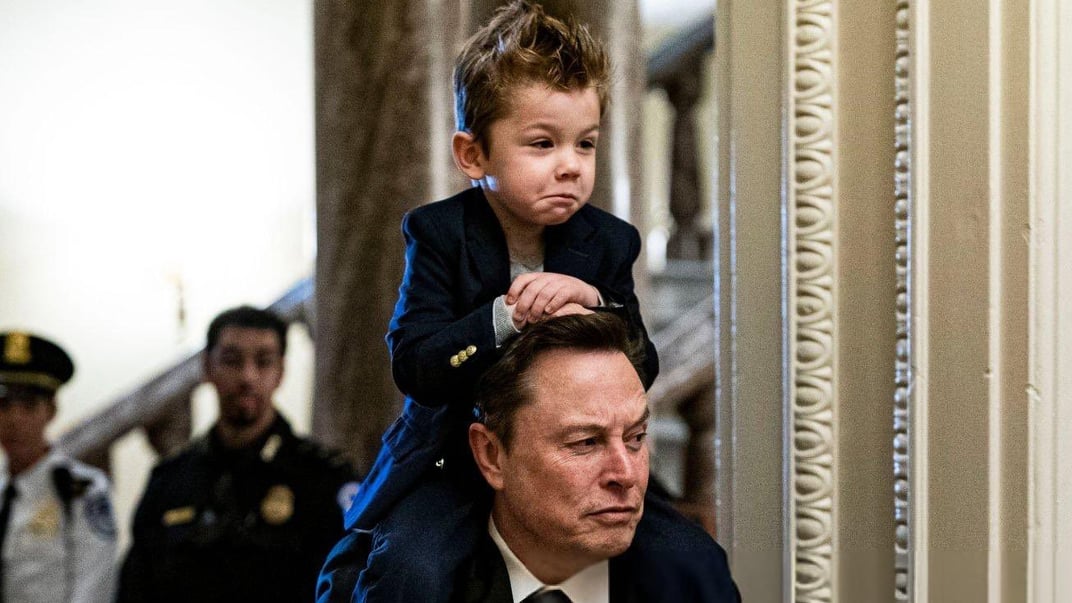 Илон Маск со своим сыном X Æ A-Xii