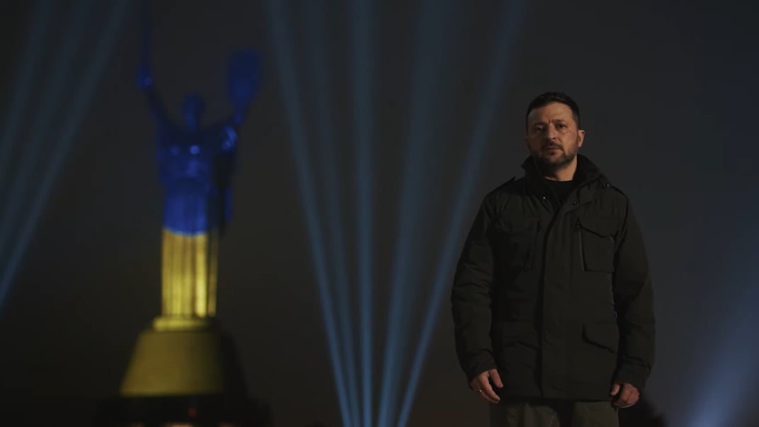 Президент Володимир Зеленський під час новорічного привітання