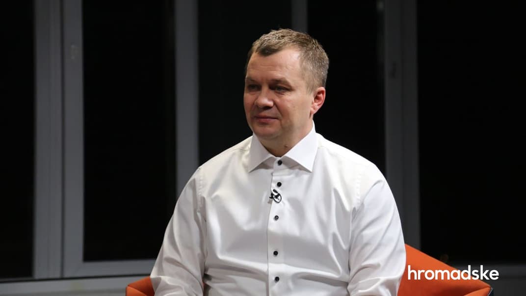 Радник глави Офісу президента, президент Київської школи економіки Тимофій Милованов у студії hromadske, Київ, 19 лютого 2021 року