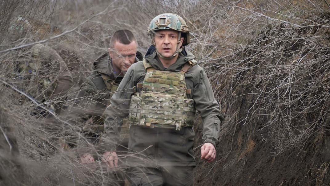 Президент України Володимир Зеленський під час робочого візиту в Донецьку область