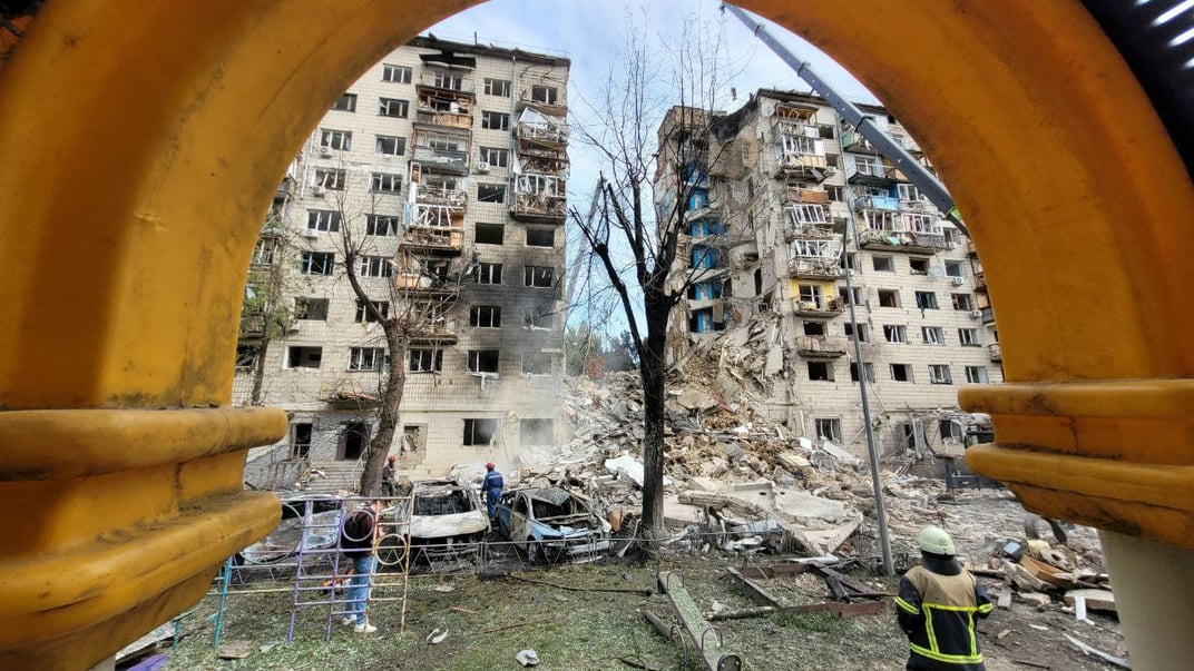 Последствия атаки на Киев 17 июня 2025 года