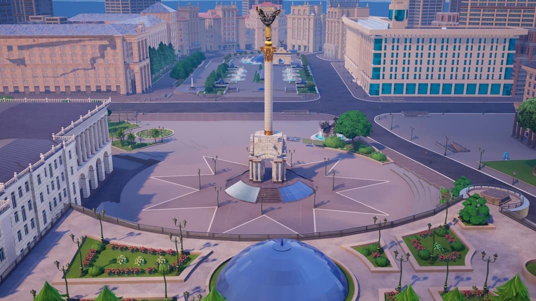 У Fortnite з'явилась благодійна мапа майдану Незалежності