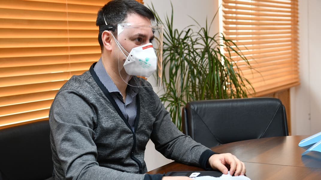 Прототип медичних масок-екранів, які друкуватимуть за допомогою 3D-принтерів у Рівненській області