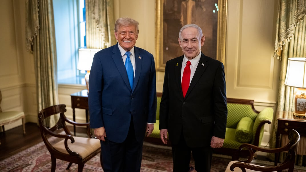 Президент США Дональд Трамп та прем'єр-міністр Ізраїлю Беньямін Нетаньягу