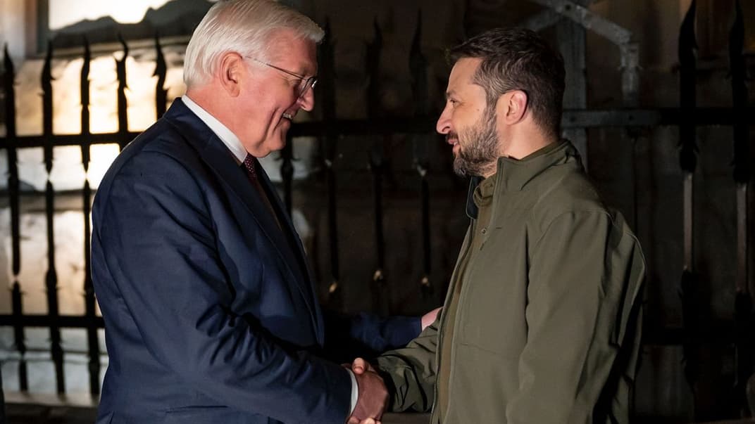 Президент Германии Франк-Вальтер Штайнмайер встретился с президентом Украины Владимиром Зеленским, Киев, 25 октября 2022 года