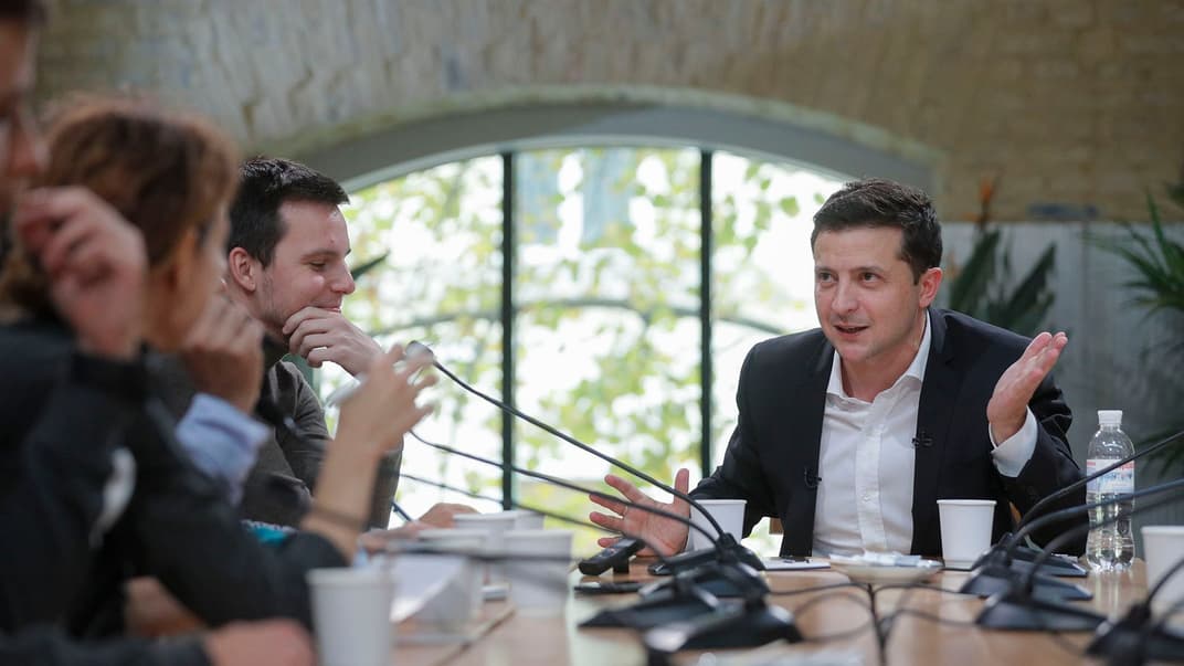 Президент України Володимир Зеленський поспілкувався з журналістами у форматі пресмарафону, Київ, 10 жовтня 2019 року