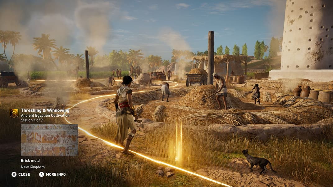 Скриншот із освітнього розширення Discovery Tour: Ancient Egypt відеогри Assasin's Creed