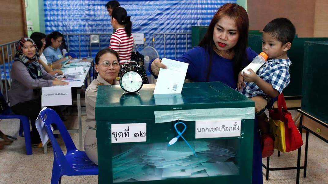 Попереднє голосування на виборчій дільниці в Бангкоку під час чергових виборів до парламенту, Таїланд, 17 березня 2019 року