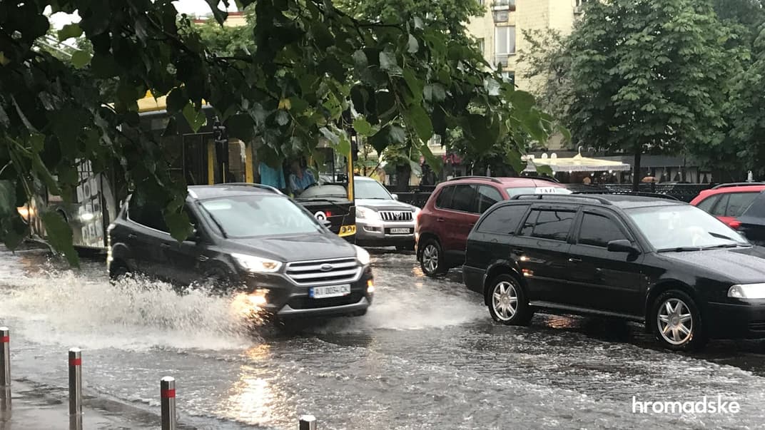 Київ затопило внаслідок негоди, 19 липня 2021 року