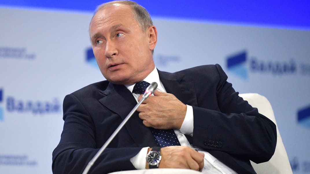 Президент Росії Володимир Путін під час засідання дискусійного клубу «Валдай», Сочі, Росія, 18 жовтня 2018 року