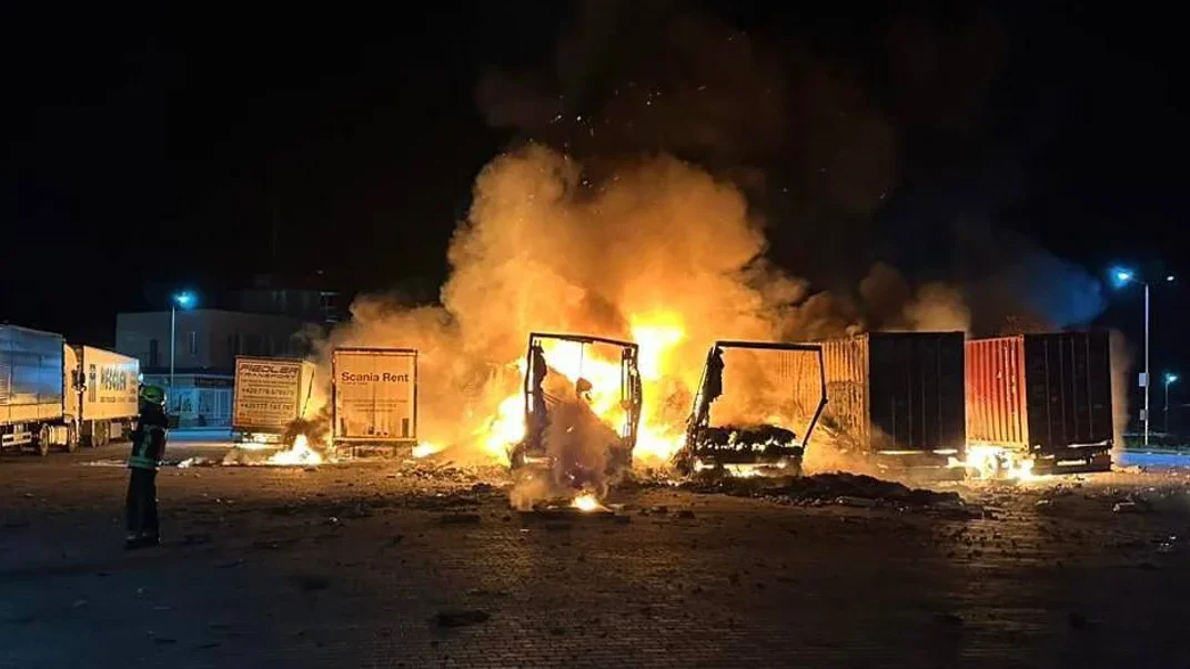 Последствия обстрела припортовой инфраструктуры в Одесской области в ночь на 2 октября 2024 года