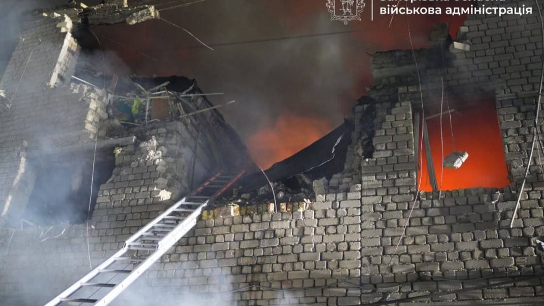 Наслідки удару по Запоріжжю