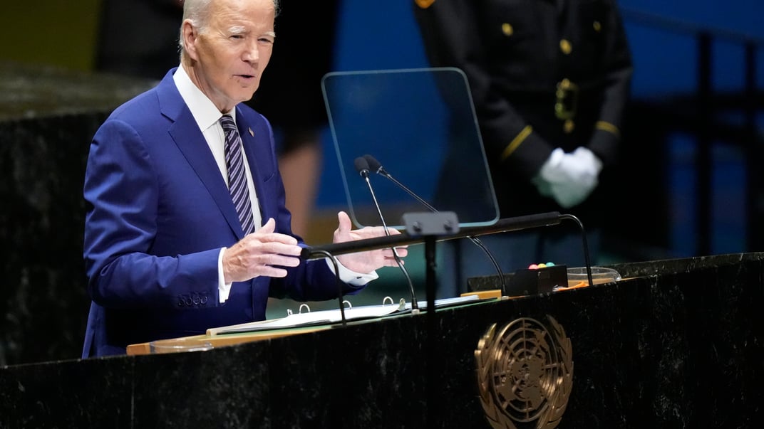 Иллюстративное фото. Президент США Джо Байден выступает на 78-й сессии Генеральной Ассамблеи ООН, 19 сентября 2023 года