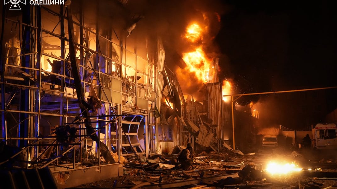 Последствия российских обстрелов в Одесской области, 13 февраля 2026 года