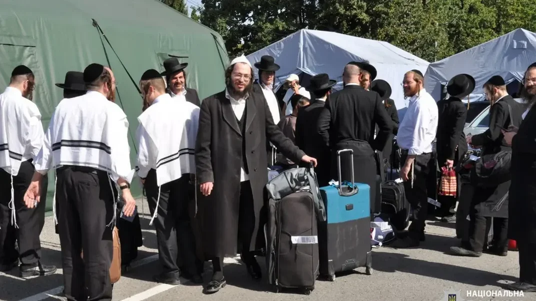 Ілюстративне фото. Прибуття хасидів до Умані, 2023 рік