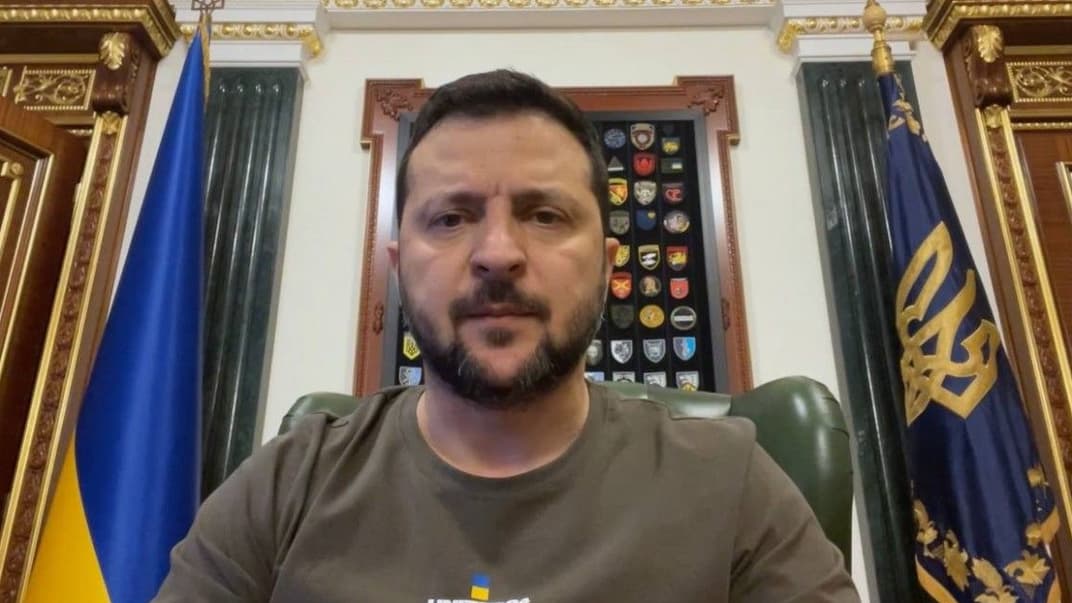 Володимир Зеленський під час вечірнього звернення 16 грудня 2023 року