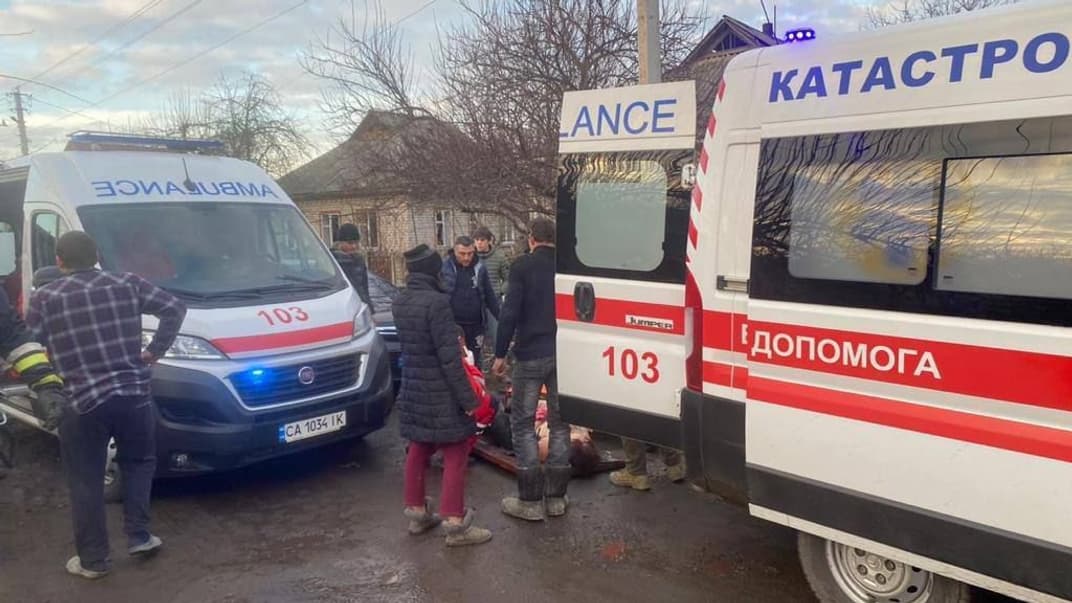 россияне обстреляли Смелу в Черкасской области, 29 декабря 2023 года