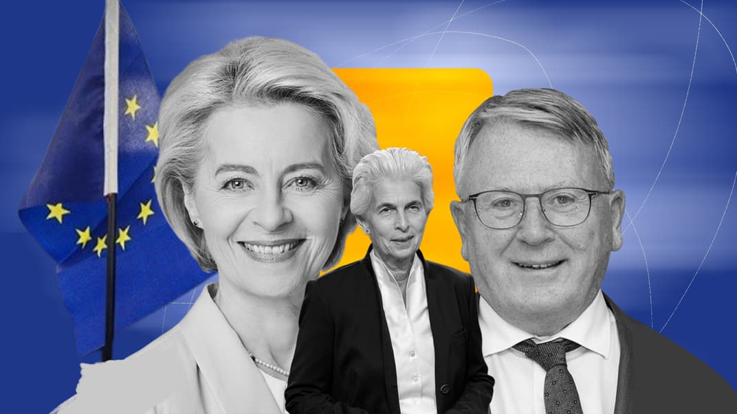 Урсула фон дер Ляйен, Николя Шмидт и Мари-Агнесс Штрак-Циммерманн