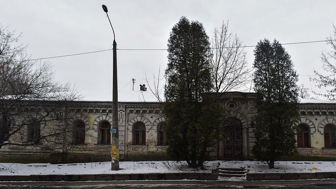 Історичній будинок по вулиці Багговутівській, 16 у Києві в лютому 2018 року