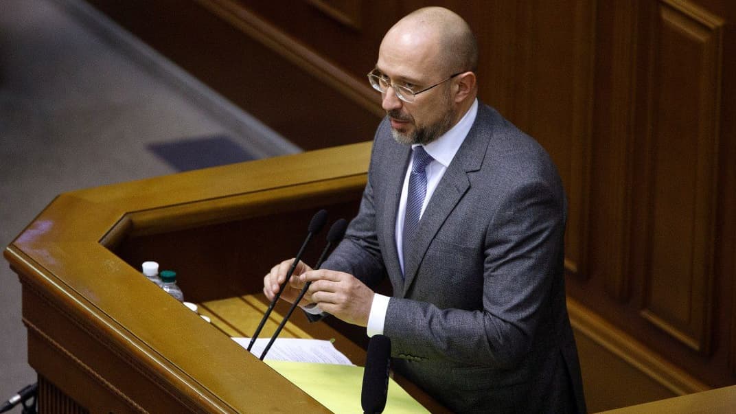 Новопризначений прем'єр-міністр України Денис Шмигаль виступає під час засідання Верховної Ради і голосування за новий уряд, Київ, 4 березня 2020 року