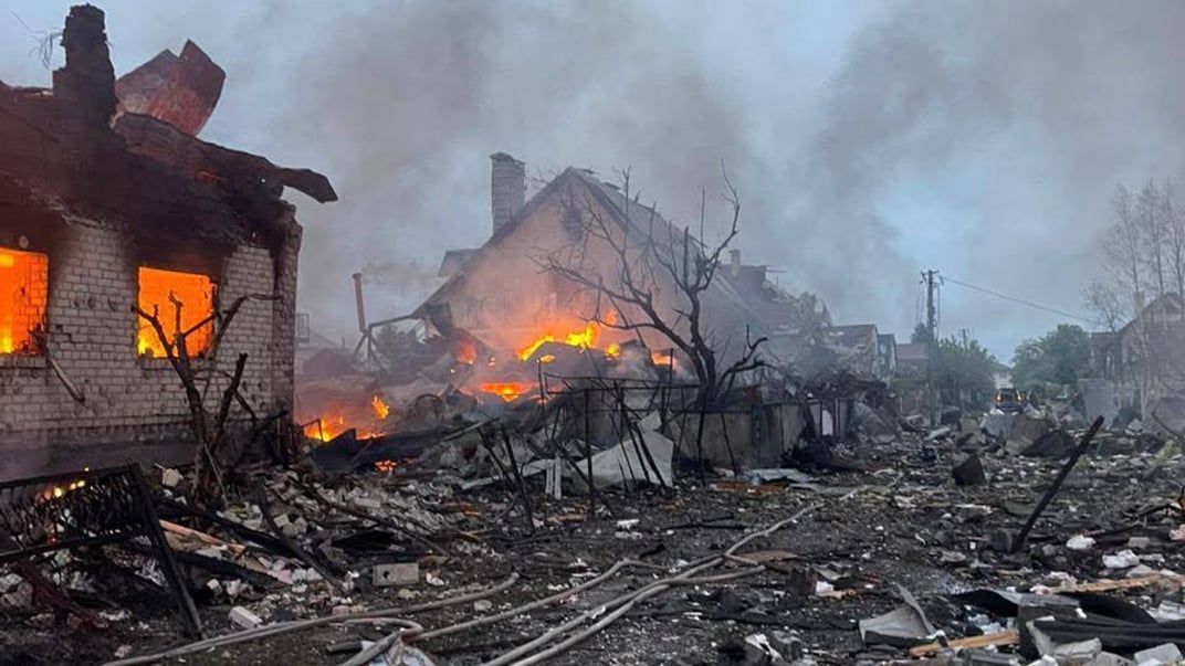 Последствия российской атаки в Киевской области, 25 мая 2025 года